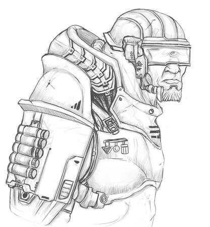 B/W Lineart/ Solid Color