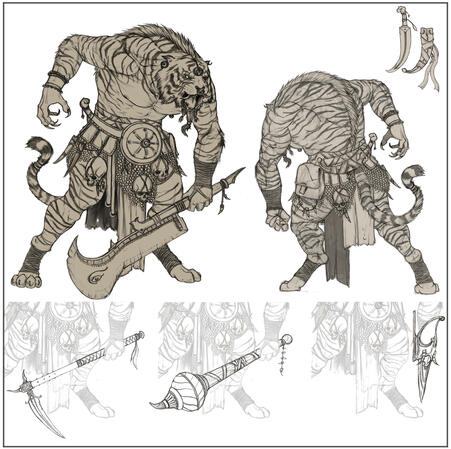 B/W Lineart/ Solid Color